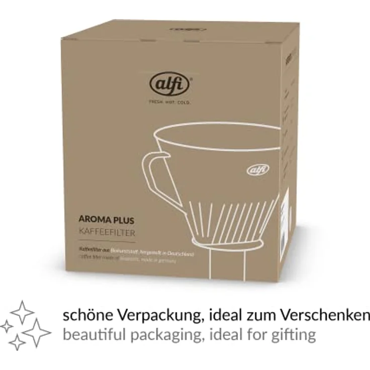 Alfi Handfilter AROMA PLUS oatmeal beige, Kunststoff - Trend-Accessoire für Pour Over Coffee, Spülmaschinenfest, Made in Germany – Bild 6