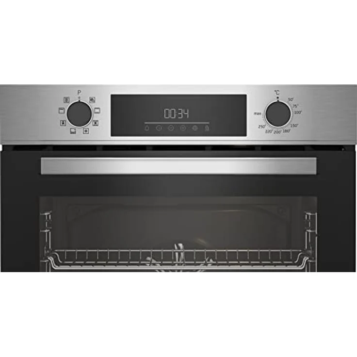 Beko BBIM12300XD, Einbaubackofen mit 72 l Garraum, 2600 W, Heizarten: Heißluft, Ober- und Unterhitze, Grill, Edelstahl, Energieeffizienzklasse A – Bild 2