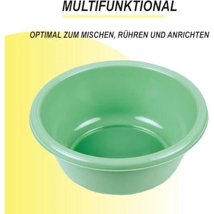 Bestgoodies Rührschüssel im (5er) Set, Teigschüsseln, Kunststoff Mixing Bowl Set (0,7L - 6L), Stapelbare Salatschüssel Servierschalen für Küche, lebensmittelecht, mikrowellengeeignet, spülmaschinenfest – Bild 3