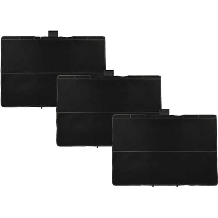 VHBW 3x Aktivkohlefilter für Neff Dunstabzugshauben, 31,5 x 21,5 x 2,3 cm, wirksame Geruchsneutralisation – Bild 1