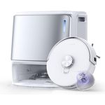 Narwal Freo Z10 Ultra Saug- & Wischroboter, 65W, 120 Min Laufzeit, 0,8L, Laser-Navigation, WLAN, beutellos, weiß/silber