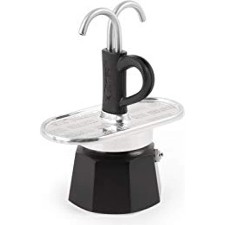Bialetti MINI EXPRESS R 2 Tassen Espressokocher, 90 ml, schwarz – Bild 2