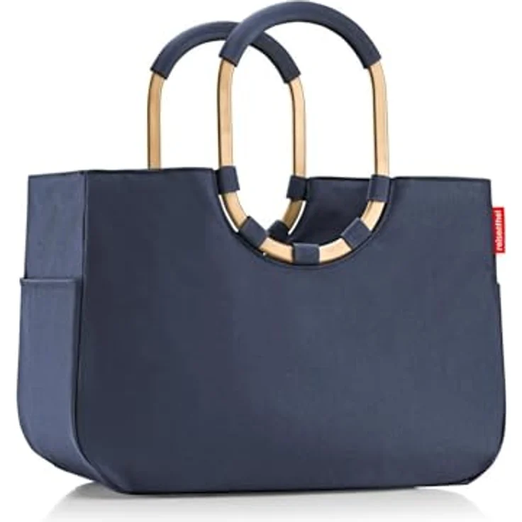 reisenthel Loopshopper L, Einkaufstasche 46 cm mit robustem Hauptfach und gepolsterten Tragegriffen, blau – Bild 2