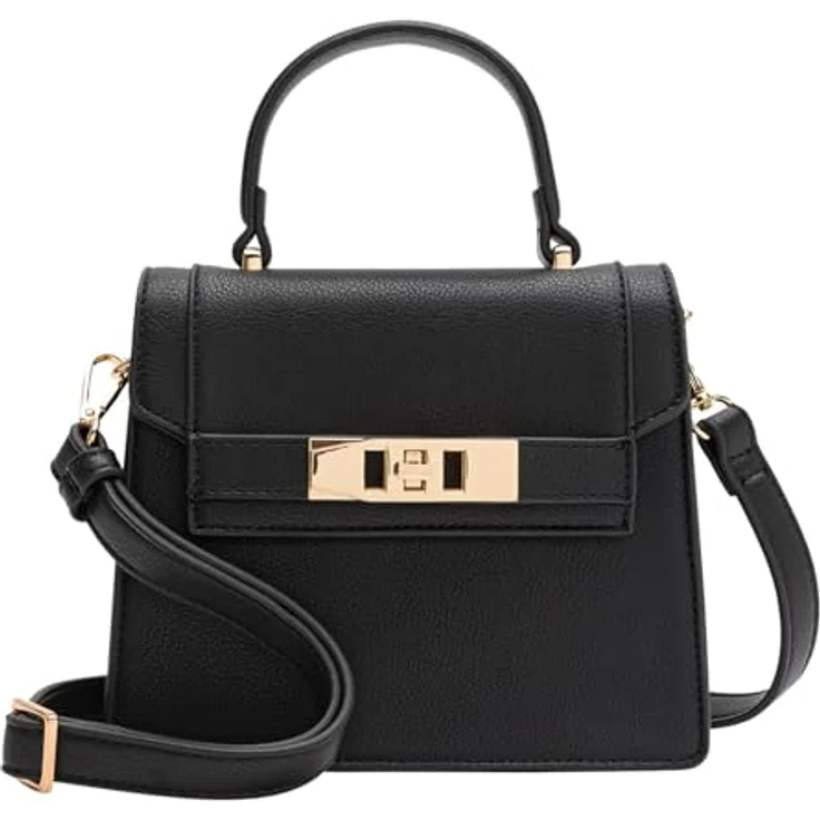 L.Credi Konstanze Handtasche, 20 cm, aus langlebigem Polyurethan, verstellbarer Umhängeriemen, Reißverschluss – Bild 1