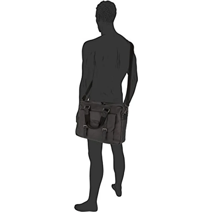 camel active Umhängetasche Journey, sportliche Schultertasche aus Nylon in Sand, geräumiges Hauptfach, verstellbarer Schulterriemen – Bild 5