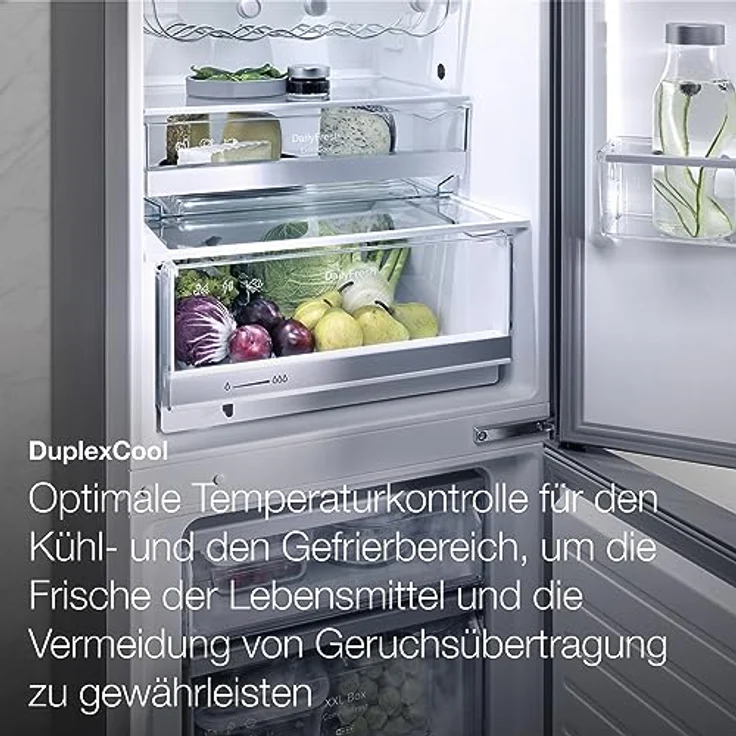 Miele KF 4372 CD Kühl-Gefrierkombination, freistehend, edelstahl, Höhe 186 cm, Energieklasse C - Preisvergleich – Bild 7
