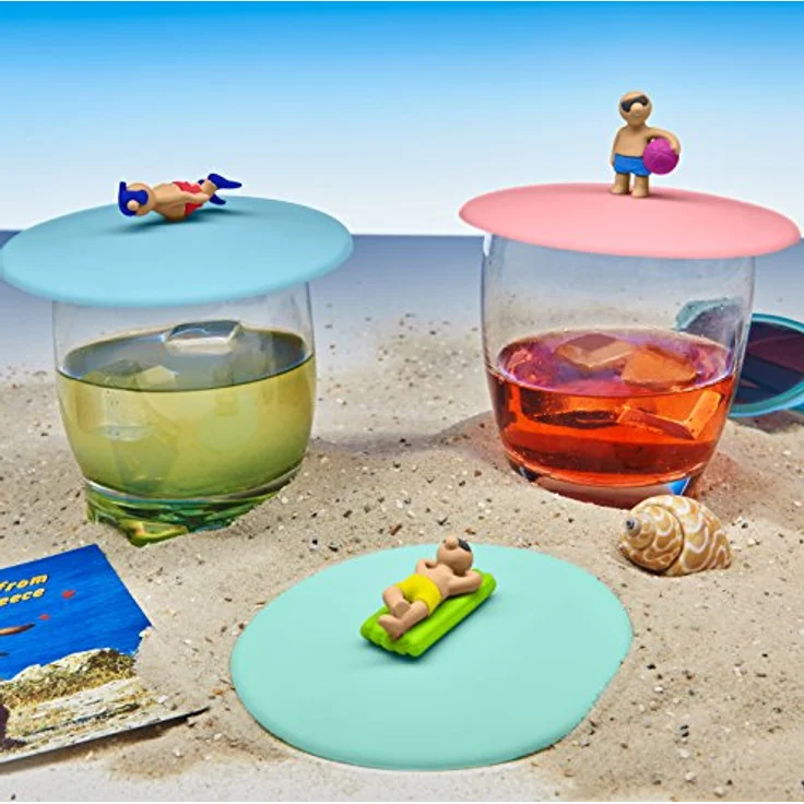 Lurch Mein Deckel Beach Boys 3 Motive: Benny Ball, Tim Taucher und Matze Matzratze, Silikon, Mehrfarbig, 12 x 12 x 3 cm – Bild 6