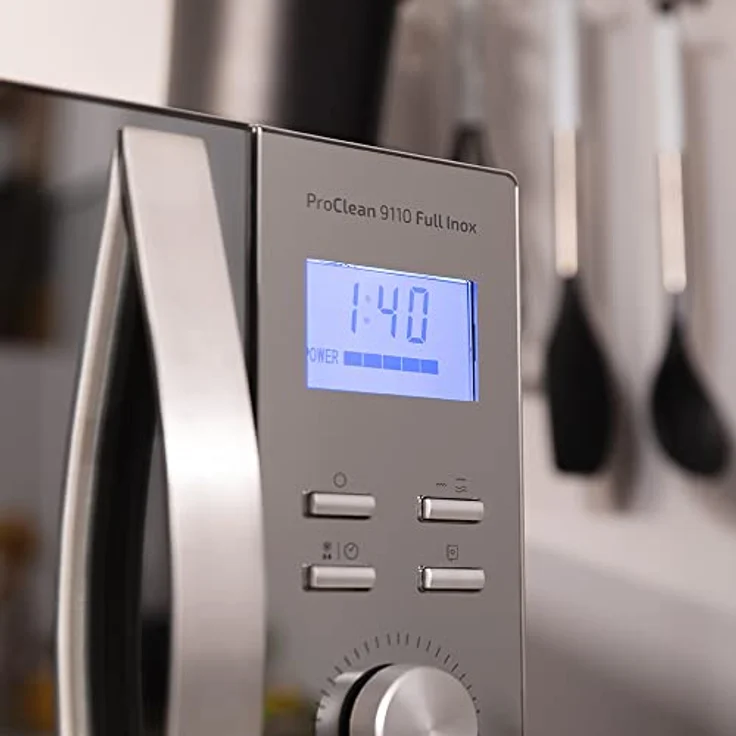 Cecotec Mikrowelle mit Grill, ProClean, 30 Liter Garraum, Standgerät, Edelstahl, 3D-Wave-Technologie, silber – Bild 7