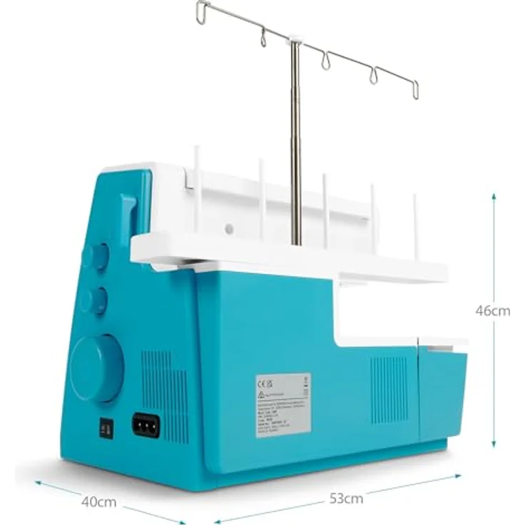 Bernette b68 Airlock Maker, Coverstich-Nähmaschine mit Zubehörset und Mini-Staubsauger, limitierte Edition – Bild 3