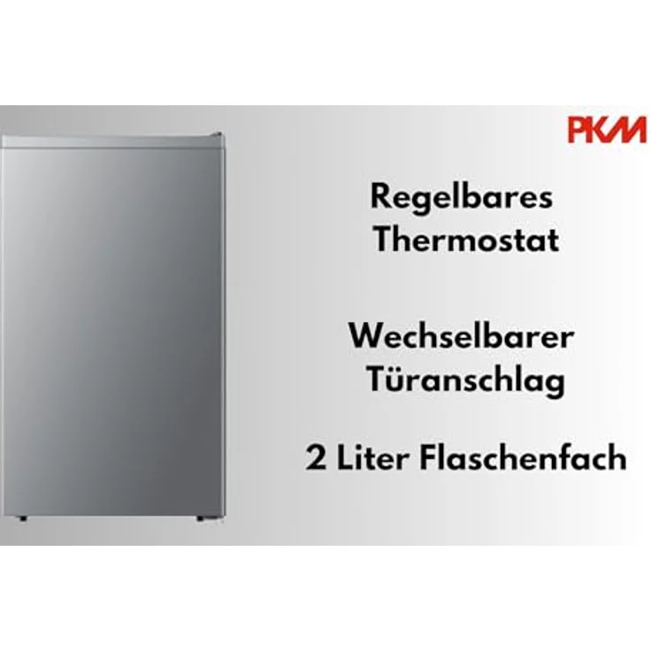 PKM KS93ESI Kühlschrank mit Kaltlagerzone, 94 Liter, Silber, Sehr leise mit 36 dB – Bild 7