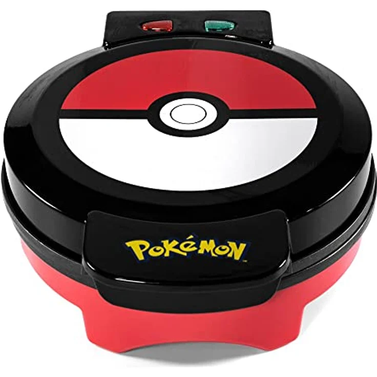 Uncanny Brands - Pokemon Pokeball Maschine zum Erstellen Ihrer Waffeln mit dem Poke Ball - Europäischer Stecker - Typ C (WM1-POK-PK1-EU) - Geschenk Friki - Küche – Bild 1