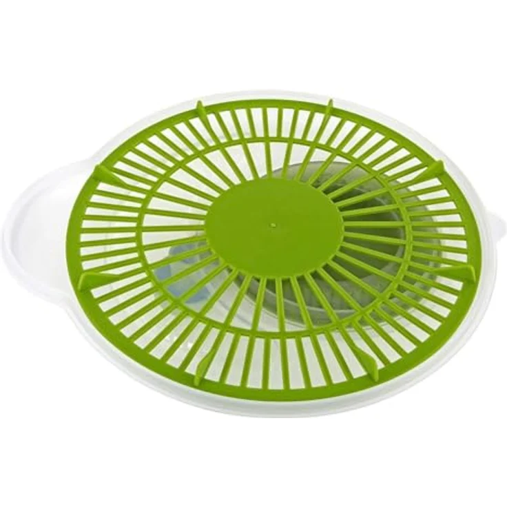 Westmark Salatschleuder, Kunststoff, Durchmesser: 26 cm, Höhe: 21,5 cm, Fassungsvermögen: 5 Liter, Fortuna, Transparent-Apfelgrün, 2432224A – Bild 4