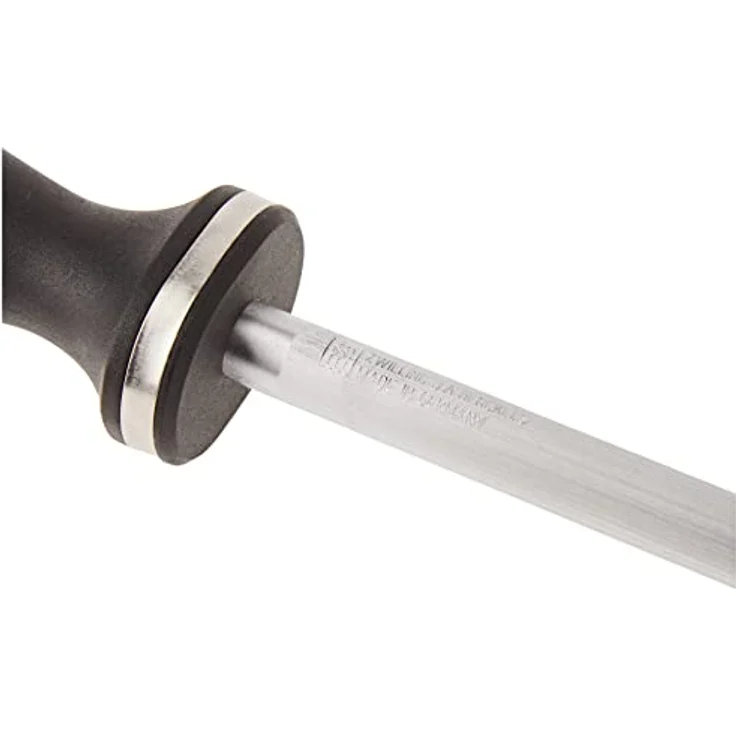 Zwilling Wetzstahl aus geriffeltem, hoch karbonisiertem und hartverchromtem Stahl, 26 cm, Schwarz [Made in Germany] – Bild 4