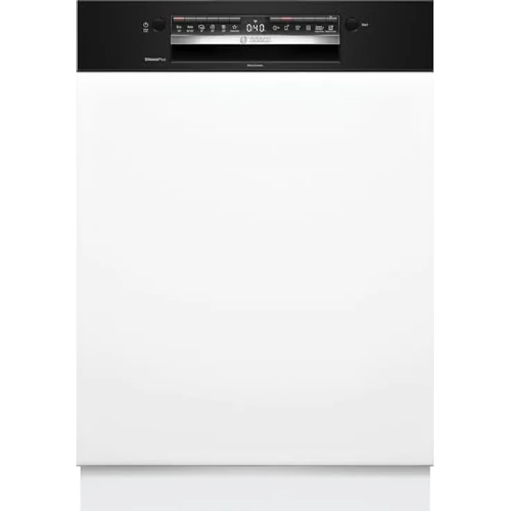 Bosch Serie 4 SMI4HCB07E, Halb integrierter Geschirrspüler, Standardgröße (60 cm), Schwarz, Tastenbedienung