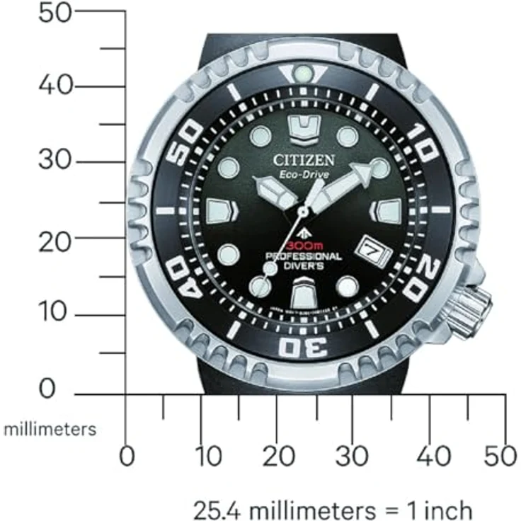 CITIZEN BN1024-01E Herrenuhr Eco-Drive Solar Promaster mit schwarzen Kunststoffband und 30 ATM Wasserschutz – Bild 5