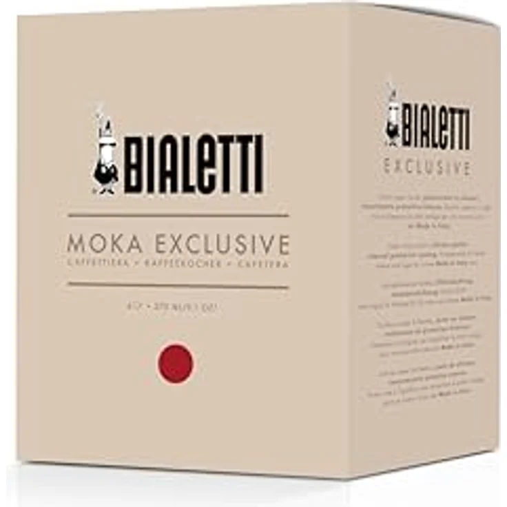 BIALETTI MOKA EXCLUSIVE, Espressokocher aus Aluminium für 6 Tassen, rot – Bild 2