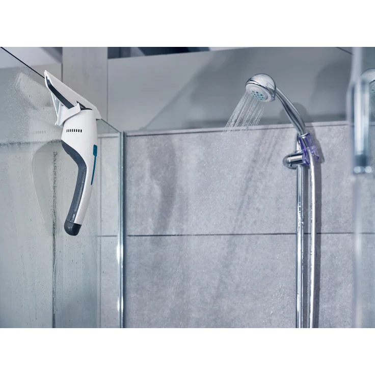 Leifheit Nemo 510354 Fenster- und Badsauger Set, inkl. Baddüse & Wandhalterung, 45 min Laufzeit, wasserdicht nach IPX7, auswechselbare Gummilippe – Bild 16