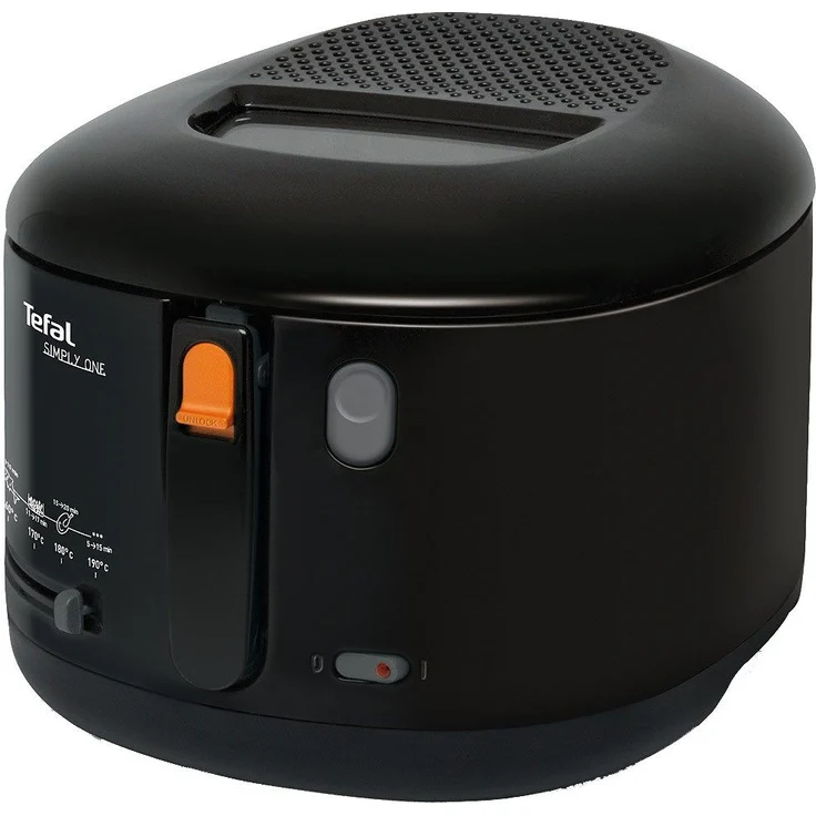 Tefal FF1608 Simply One Fritteuse, 1900 Watt, 2,1 Liter Fassungsvermögen, schwarz, Aluminium, Sichtfenster – Bild 2