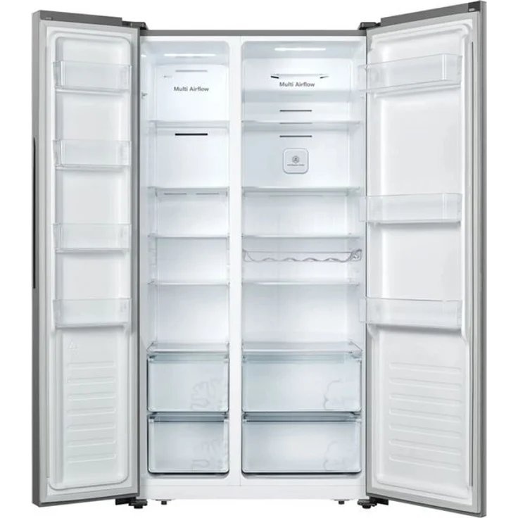 Hisense RS677N4BIE Side-by-Side-Kühlschrank, freistehend, edelstahl, NoFrost, Schnellkühlen, Schnellgefrieren, Breite 91 cm – Bild 5