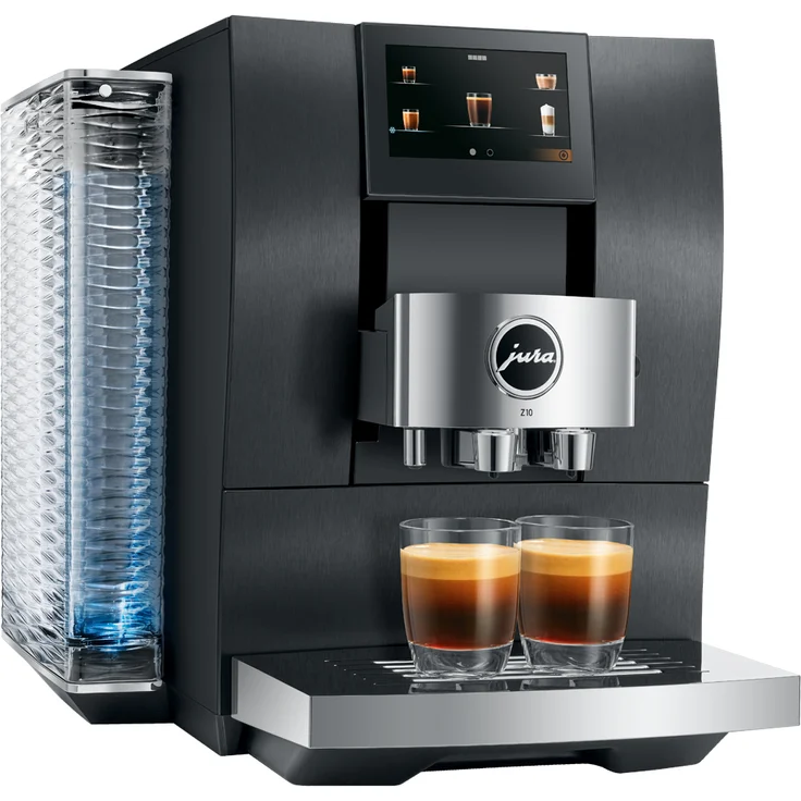 Jura Z10 (EA) 15488 Kaffeevollautomat, mit Mahlwerk, 2,4 l Wassertank, 280 g Bohnenbehälter, Aluminium Black – Bild 2