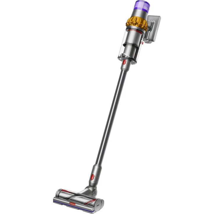 Dyson V15 Detect Absolute Handstaubsauger (2021), 369535-01, nickel satin gelb, Slim Fluffy Bodendüse, Akkuwechsel-Option – Bild 1