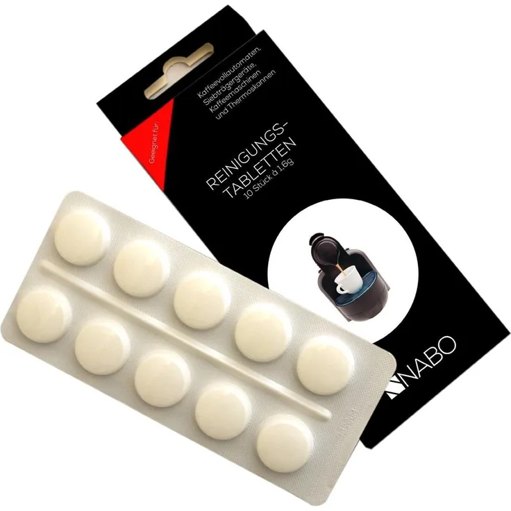 NABO Reinigungstabletten für Kaffeeautomaten 10 Tabletten - 1,6gTabs