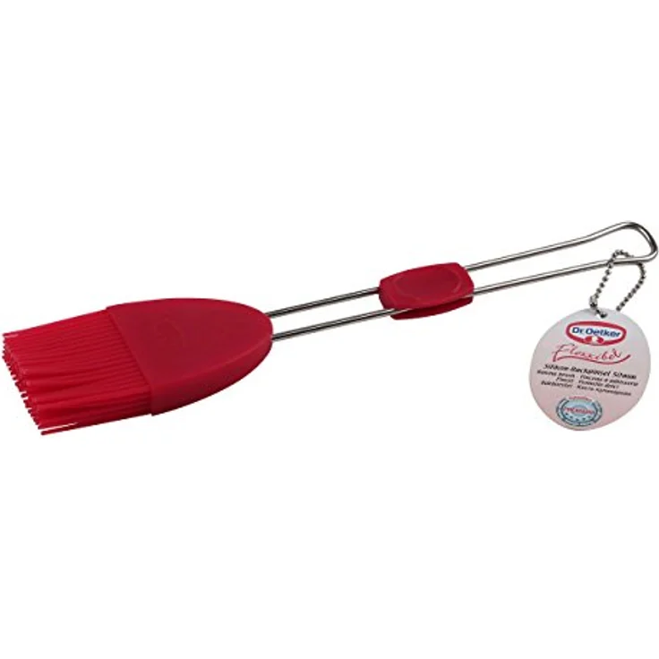 Dr. Oetker Silikon-Backpinsel Flexxibel, Küchen-Pinsel mit Silikon-Borsten, hochwertiger Bratpinsel aus Platinsilikon - hitzebeständig bis 230 Grad (Borstenbreite: 5 cm), Menge: 1 Stück – Bild 4