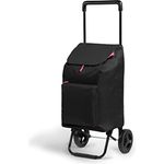 Gimi 102630 Einkaufsroller New Argo; Fassungsvermögen 45 l, Polyesterbeutel mit Kordelzugverschluss; schwarz - Preisvergleich