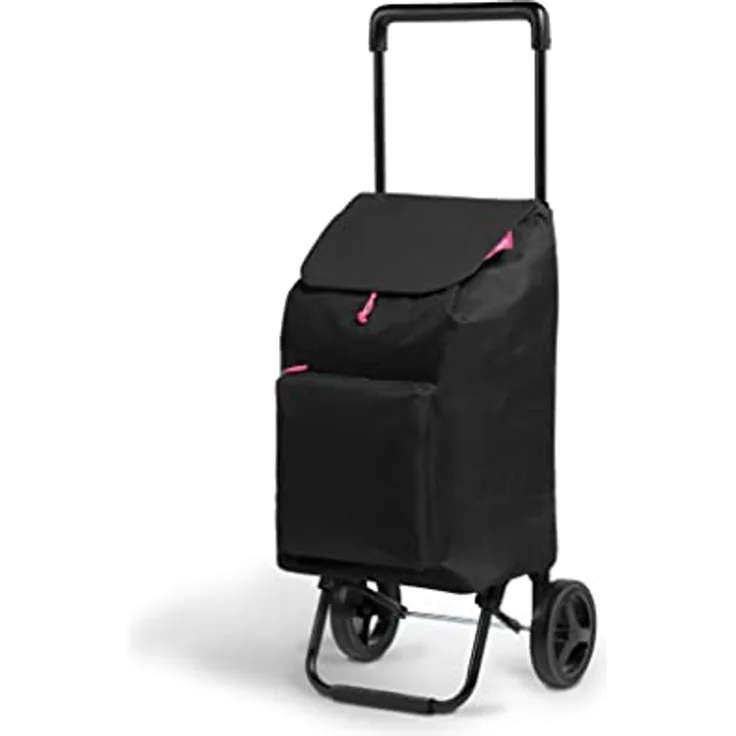 Gimi 102630 Einkaufsroller New Argo; Fassungsvermögen 45 l, Polyesterbeutel mit Kordelzugverschluss; schwarz - Preisvergleich