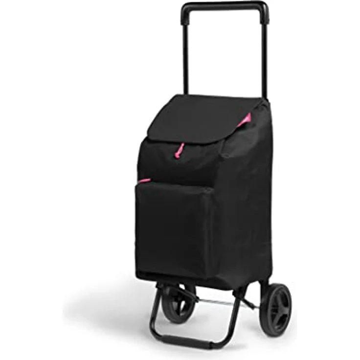 Gimi 102630 Einkaufsroller New Argo; Fassungsvermögen 45 l, Polyesterbeutel mit Kordelzugverschluss; schwarz - Preisvergleich – Bild 1