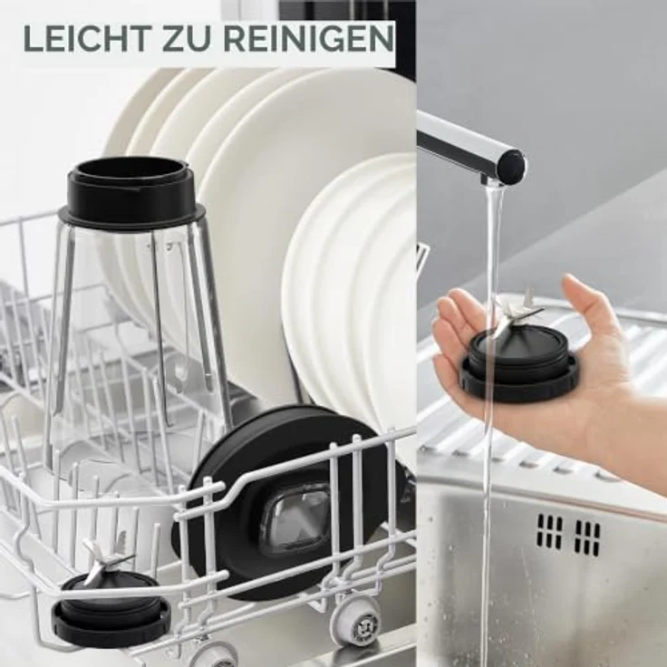 Moulinex PerfectMix Essential, Hochleistungsmixer, 1200 W, Powelix-Klingen-Technologie, leicht zu reinigen, LM771BF0 – Bild 5