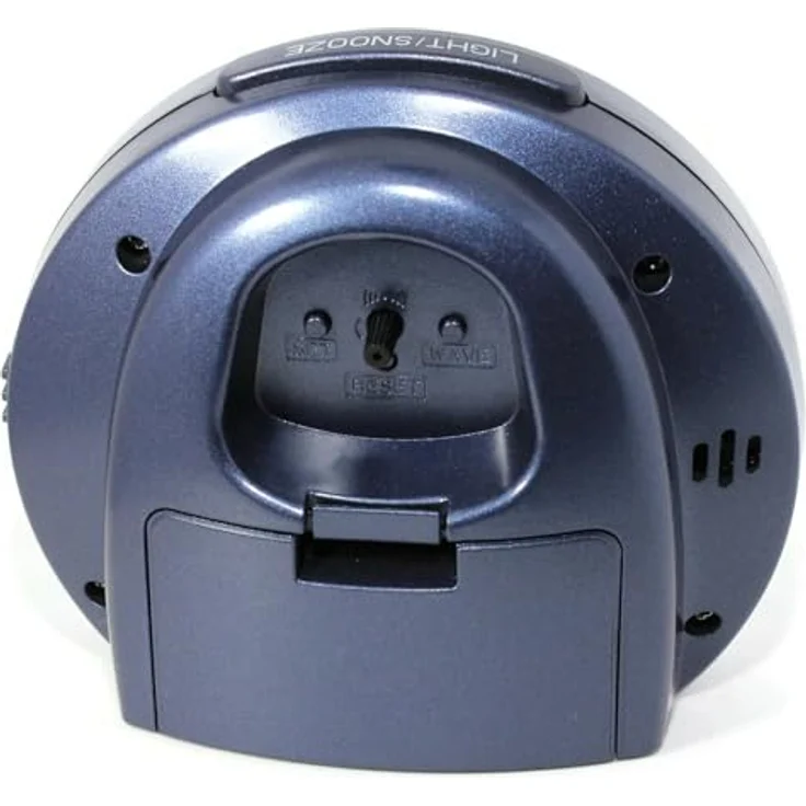 Atlanta Funkwecker 1856/5, geräuschlos mit Snooze-Funktion und Zifferblattbeleuchtung, blau – Bild 4