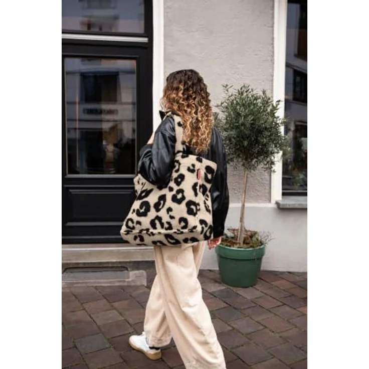 reisenthel softshopper teddy leo cream, geräumige Shopper-Tasche mit 4 Tragehenkeln und smarter Fächeraufteilung, 28 l Volumen – Bild 5