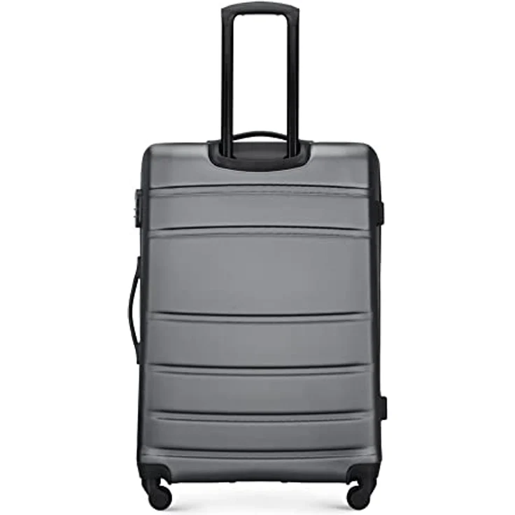 WITTCHEN Großer Koffer Trolley Koffer Reisekoffer aus ABS Hartschalen Trolley 4 Rollen Kombinationsschloss Grau 56-3A-653-01 – Bild 4