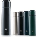 Blumtal® Thermosflasche 500 ml - BPA-freie Thermoskanne für warm&kalt - auslaufsichere Isolierflasche 500ml Edelstahl rostfrei - Thermoskanne mit Becher - Thermoskanne 500ml - Isolierkanne - Schwarz