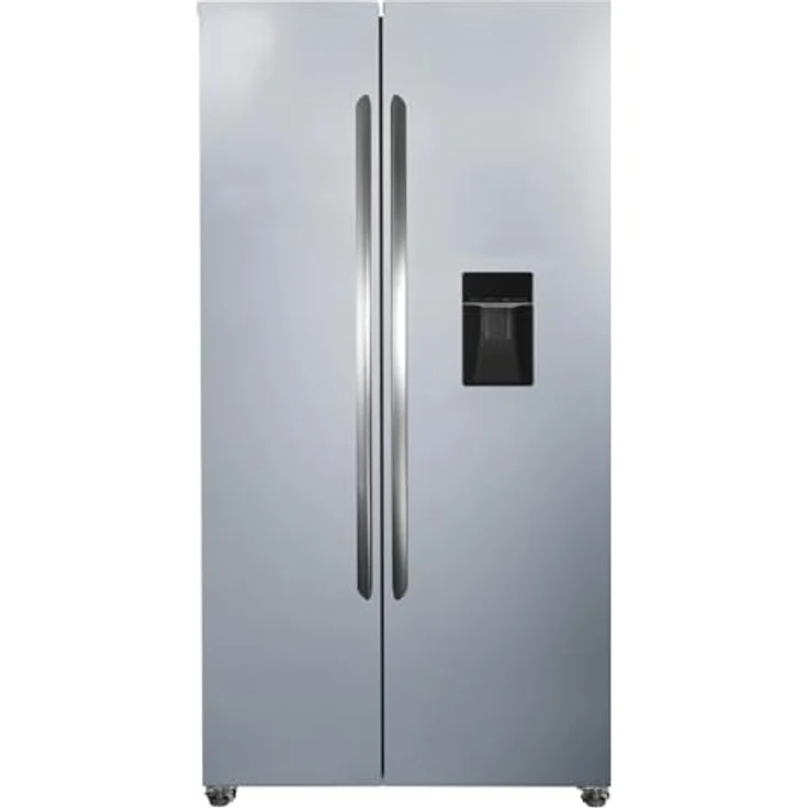PKM KS6.12D, Side by Side Kühlschrank mit 439 L, NoFrost, Wasserspender, silber – Bild 1