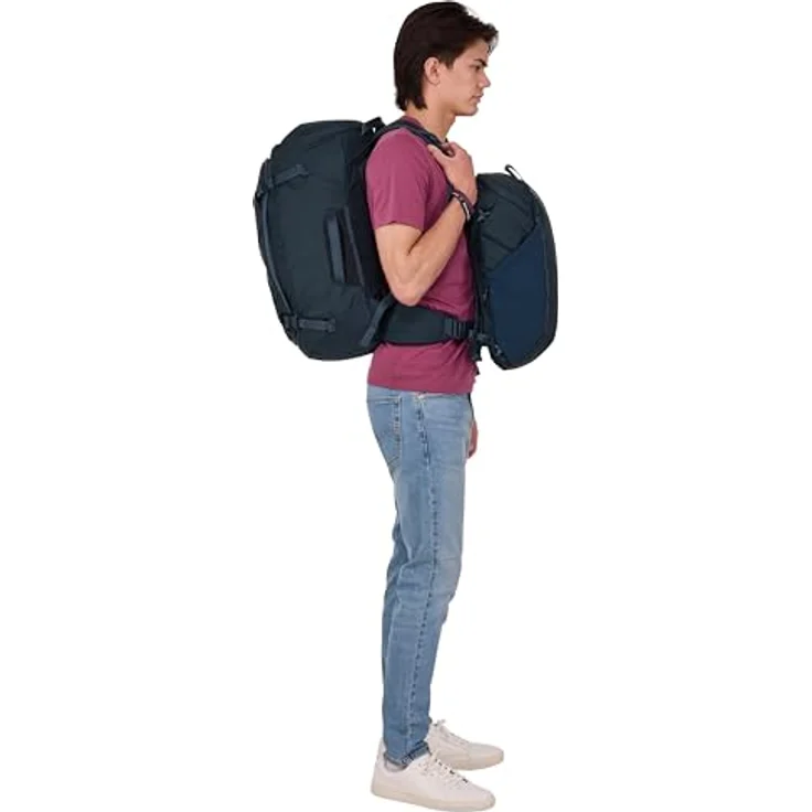 Thule Landmark Reiserucksack 55 cm, dunkelblau, 100% Polyester, kompakte Größe 33 cm x 25 cm – Bild 7