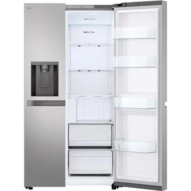 LG GSLC40PYPE, Side-by-Side Kühlkombination mit 638 l Nutzinhalt, Total NoFrost und MultiAirflow, Silber – Bild 4