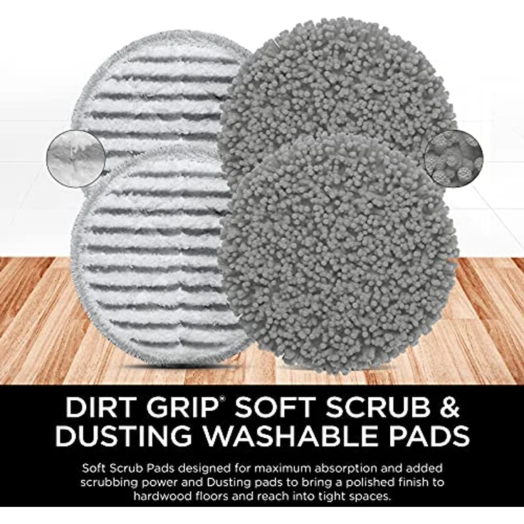 Shark, XKITP7000D Soft Scrub 2 Steam & Scrub Dirt Grip Dusting Washable Pads – Bild 2