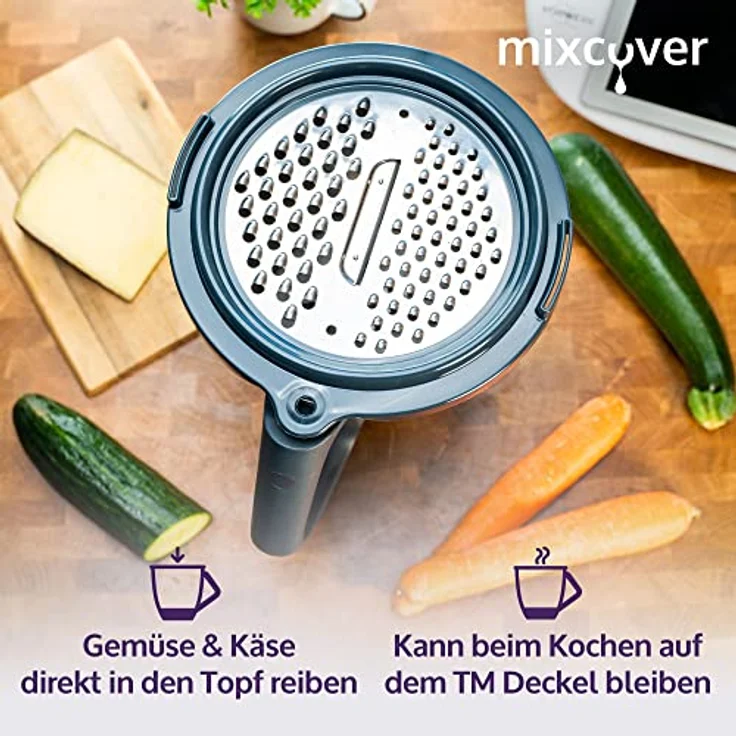 Mixcover Küchenmaschinen-Adapter mixcover Gemüse, Obst und Käsereibe für den Thermomix TM6 und TM5, Thermomix – Bild 3