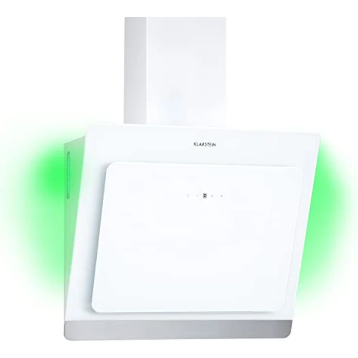 Klarstein 10040235 Wandhaube, Aurora 60 Smart Dunstabzugshaube 550 m³/h 60cm kopffrei Ambiente-Licht EEC A++, weiß - Preisvergleich – Bild 2