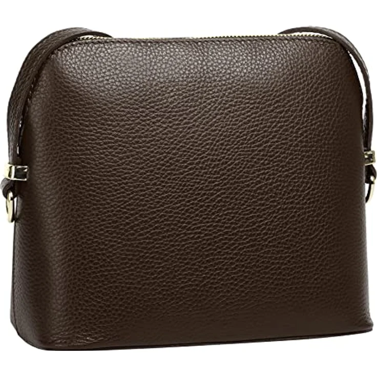 Cluty Umhängetasche, echt Leder, Made in Italy, goldene Details, quadratische Form, Höhe 18 cm x Breite 20 cm x Tiefe 4 cm – Bild 3