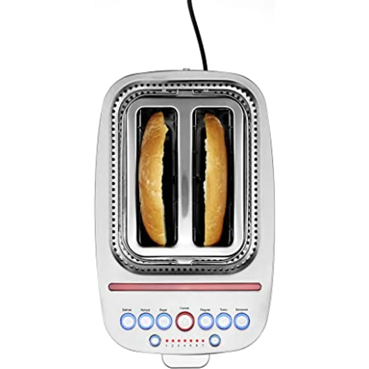 Solis Sandwich Toaster 8003 Sandwichmaker - Toster Griller - Sandwich Grill - Turbofunktion - Funktion für Bagels - Extra breite Schlitze - 7 Bräunungsstufen - Inklusive 2 Sandwichklammern – Bild 5
