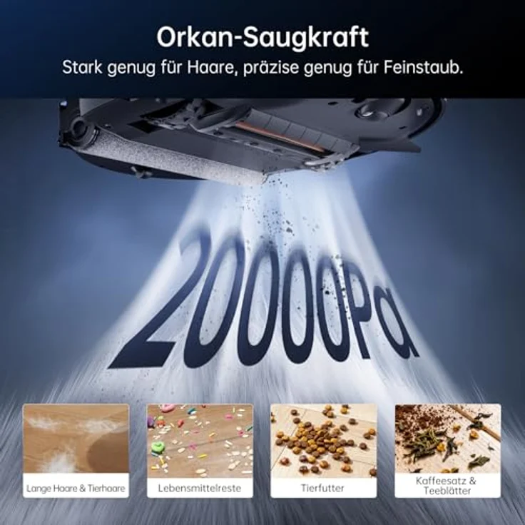 JONR X9 PRO Roller Wischwalze Saugroboter mit 20000 Pa Saugkraft, Selbstreinigung, Wischfunktion und KI-Hindernisvermeidung – Bild 2