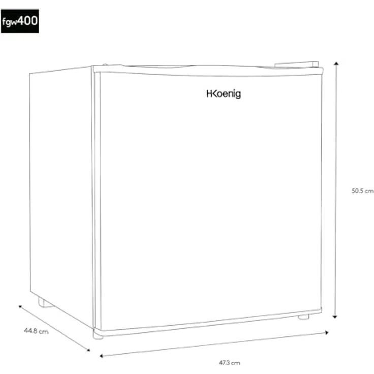 H.Koenig FGW400 Mini-Gefrierschrank, freistehend, Energieklasse E – Bild 4