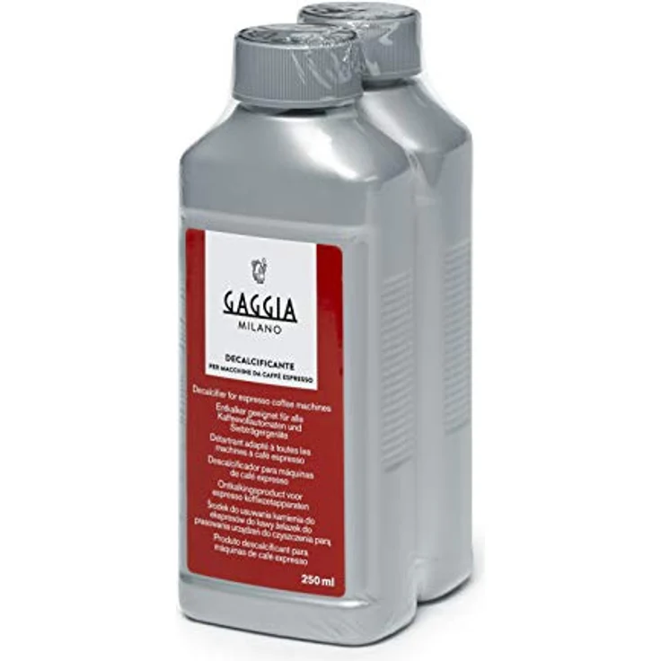 Gaggia Decalcifier Descaler Solution, 2er Pack mit 250ml Entkalkungslösung, geeignet für alle Gaggia Espressomaschinen