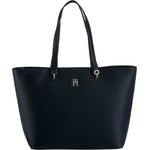 Tommy Hilfiger Shopper TH EMBLEM TOTE, DW6 Space Blue, mit TH-Emblem vorne