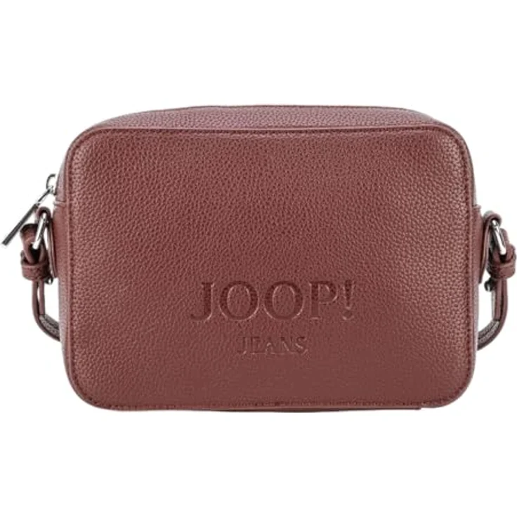 Joop! Jeans Lettera 1.0 Cloe Umhängetasche aus 100% Leder, 22 cm, rot – Bild 2