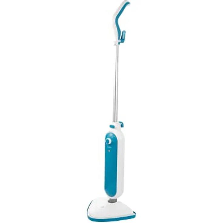 Zelmer ZST1300 - Mop parowy, moc 1300W, gotowy do pracy w 20s, wyrzut pary 28 g/min, pojemnik na wodę 400 ml, nakładka do czyszczenia dywanów, lekki i ergonomiczny, biało-niebieski, – Bild 2