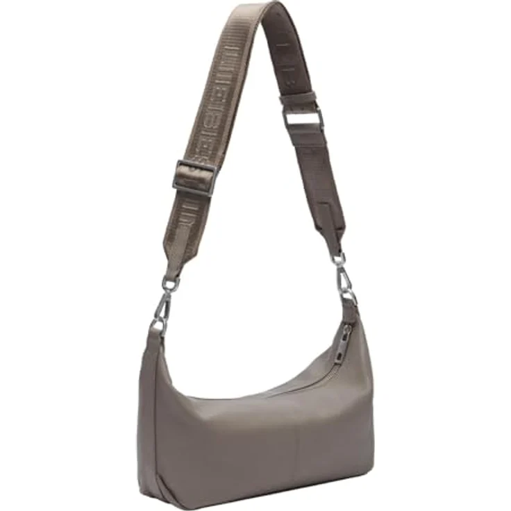 Liebeskind Paris Schultertasche S, 100% Leder, grau, 36 cm x 10 cm x 19 cm – Bild 2